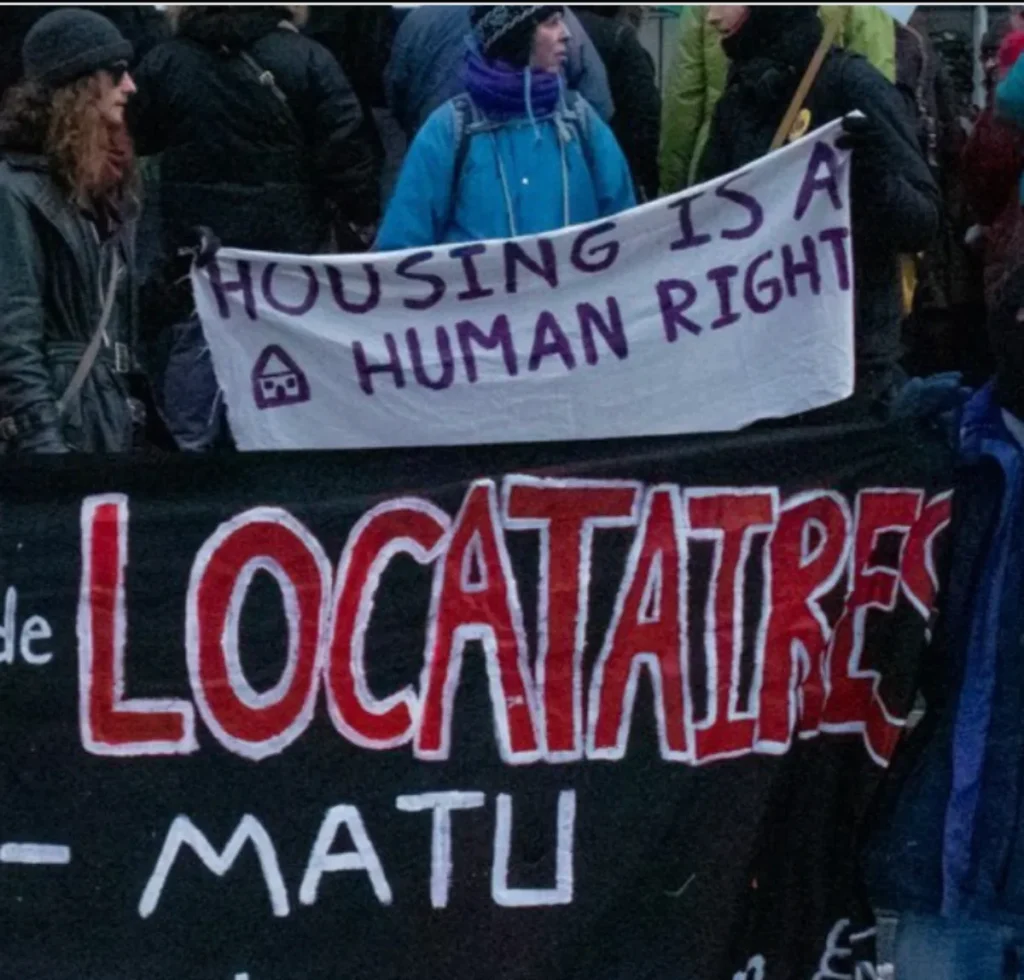 tenants union matu group of protesters