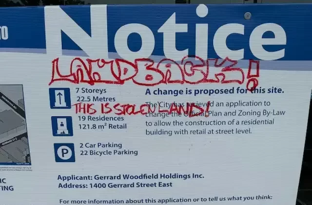 city construction notice sign landback this is stolen land e1731398305503