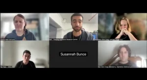 Webinar screenshot with 6 people